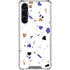 White Terrazzo Galaxy S24 FE Clear Case